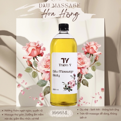 Dầu Massage Body Hoa Hồng