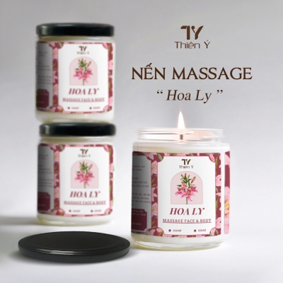 Nến Massage Body Hoa Ly