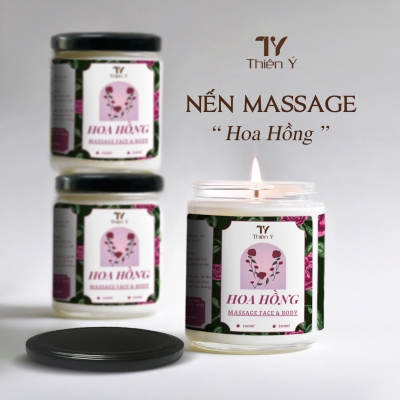 Nến Massage Hoa Hồng Thiên Ý