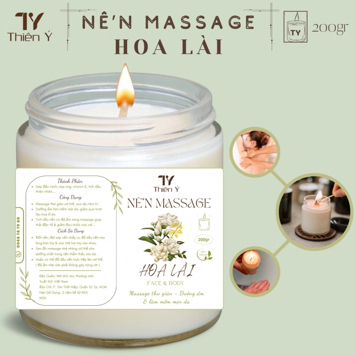 Nến Massage Body Hoa Lài